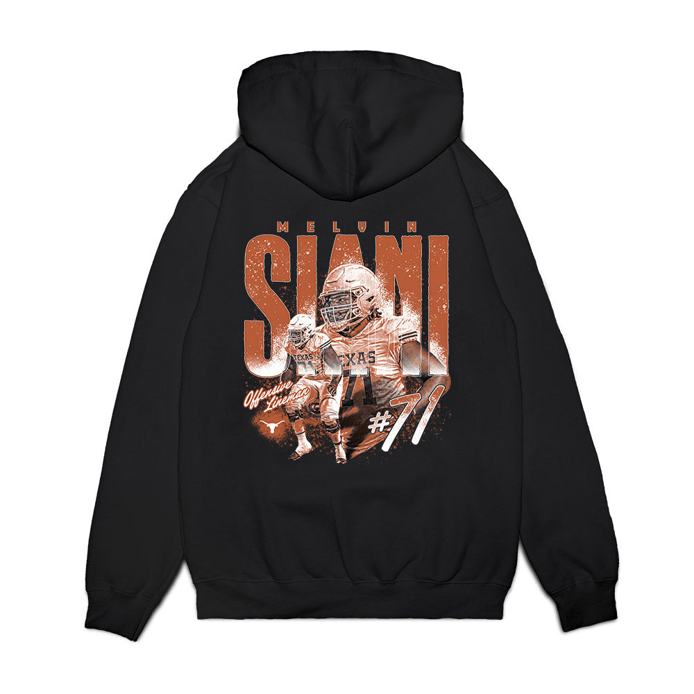 Texas - NCAA Football : Melvin Siani - Collage Premium Hooded Sweatshirt-1