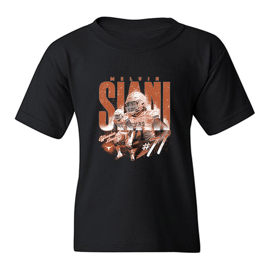 Texas - NCAA Football : Melvin Siani - Collage Youth T-Shirt-0