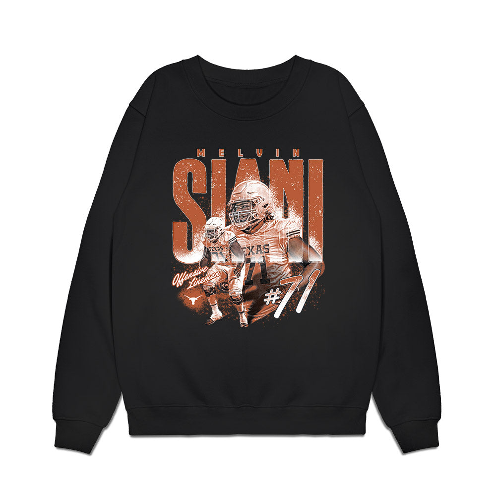 Texas - NCAA Football : Melvin Siani - Collage Premium Crewneck Sweatshirt-0