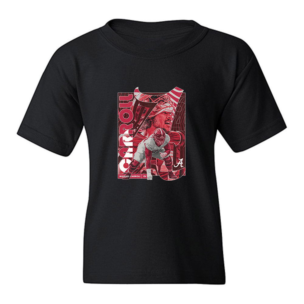 Alabama - NCAA Football : Michael Carroll - Collage Youth T-Shirt-0