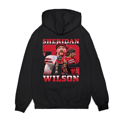 Texas Tech - NCAA Football : Sheridan Wilson - Collage Premium Hooded Sweatshirt-1