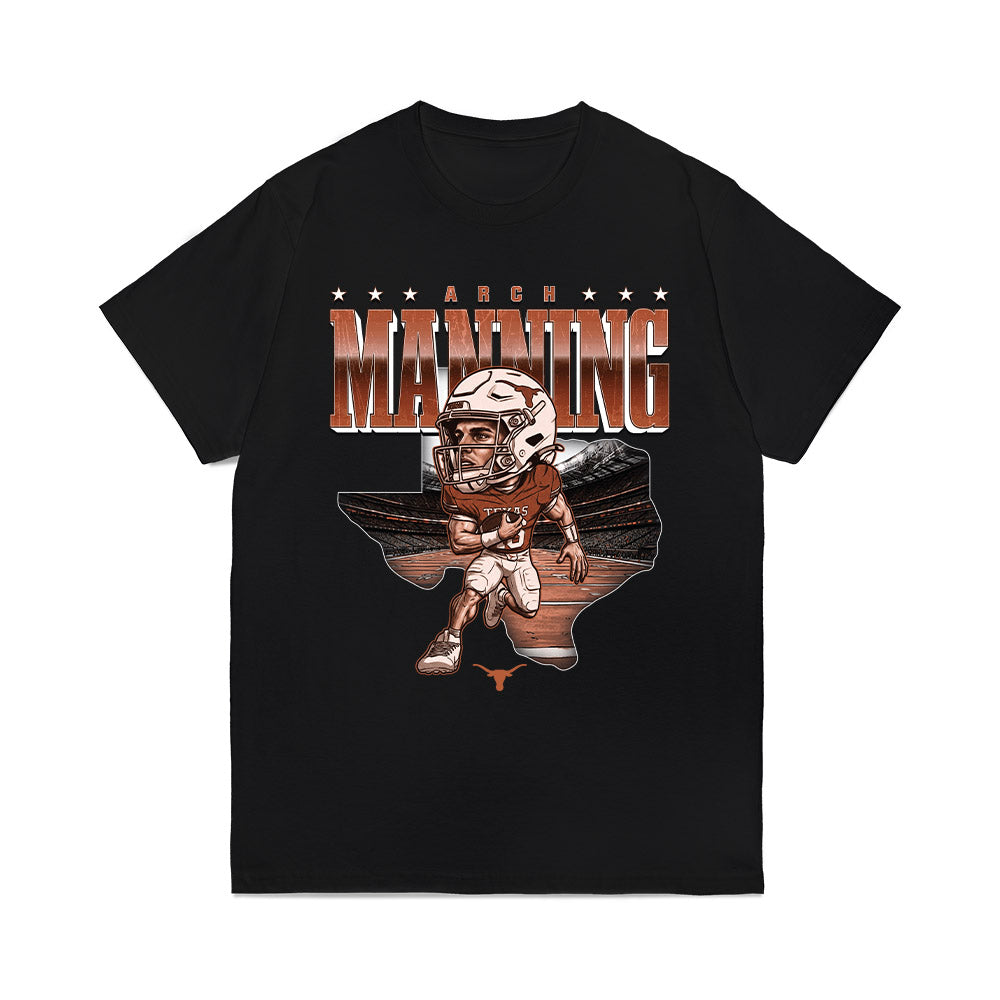 Texas - NCAA Football : Arch Manning - Bobble Head Comfort Colors T-Shirt-0