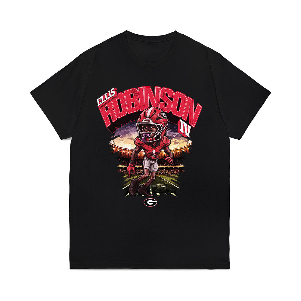 Georgia - NCAA Football : Ellis Robinson IV - Bobble Head Comfort Colors T-Shirt-0