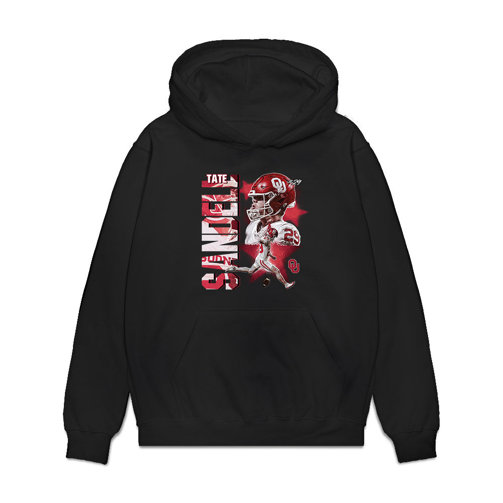 Oklahoma - NCAA Football : Tate Sandell - Collage Premium Hooded Sweatshirt-0