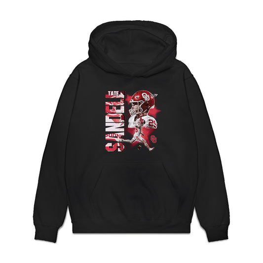 Oklahoma - NCAA Football : Tate Sandell - Collage Premium Hooded Sweatshirt-0