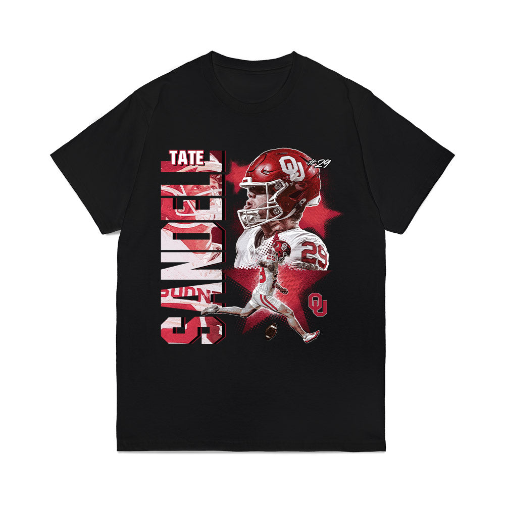 Oklahoma - NCAA Football : Tate Sandell - Collage Comfort Colors T-Shirt-0