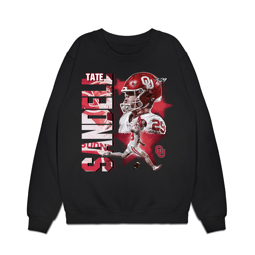 Oklahoma - NCAA Football : Tate Sandell - Collage Premium Crewneck Sweatshirt-0