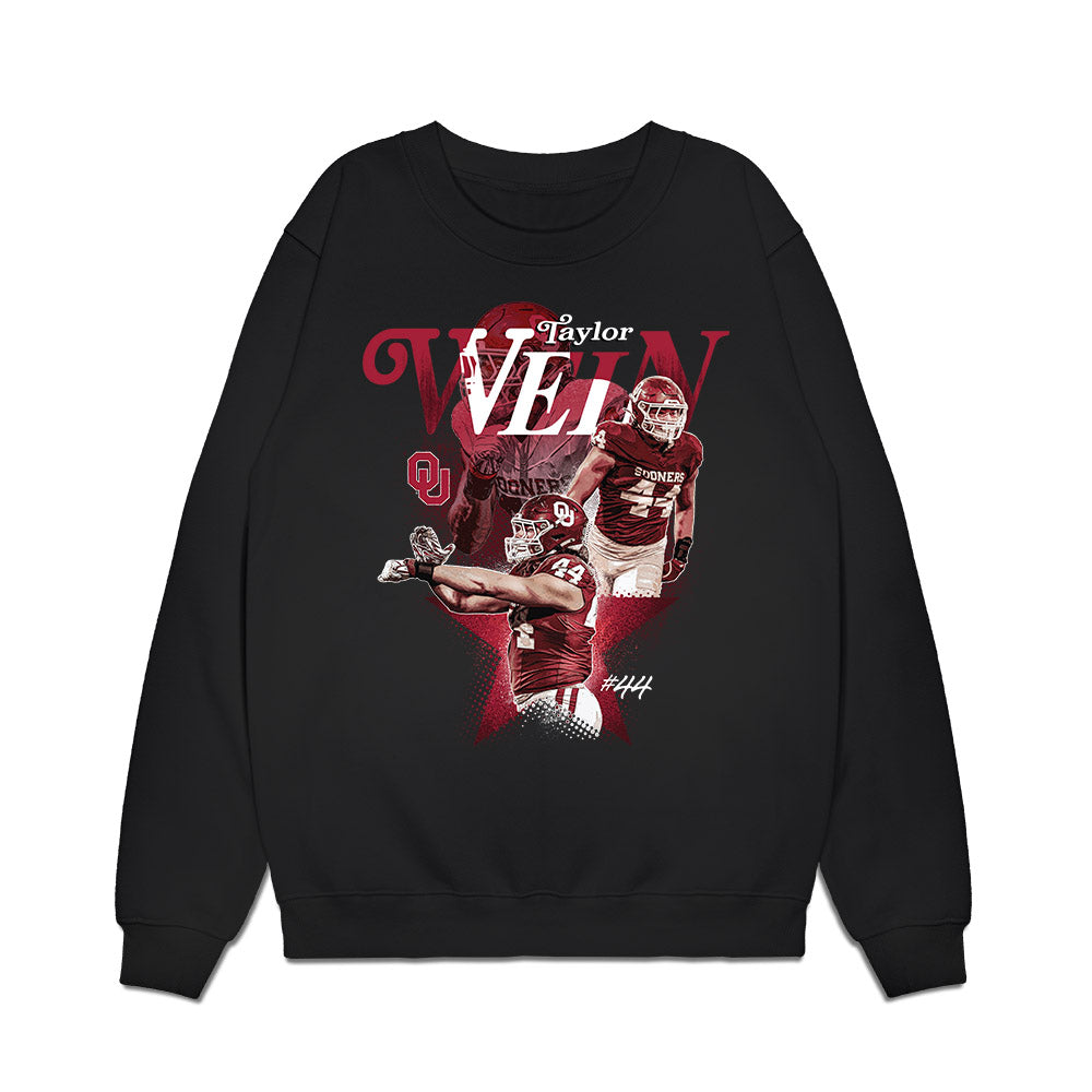 Oklahoma - NCAA Football : Taylor Wein - Collage Premium Crewneck Sweatshirt-0