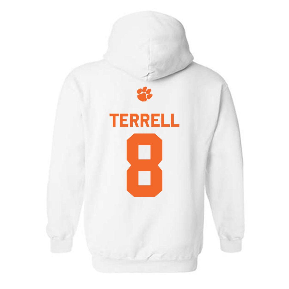 Clemson - NCAA Football : Avieon Terrell - Classic Shersey Hooded Sweatshirt-1