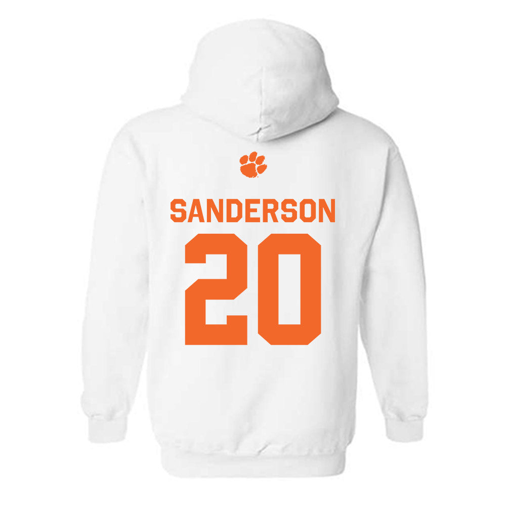 Clemson - NCAA Football : Clark Sanderson - Classic Shersey Hooded Sweatshirt-1