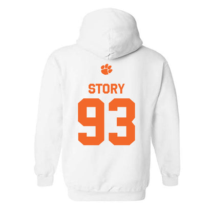 Clemson - NCAA Football : Caden Story - Classic Shersey Hooded Sweatshirt-1