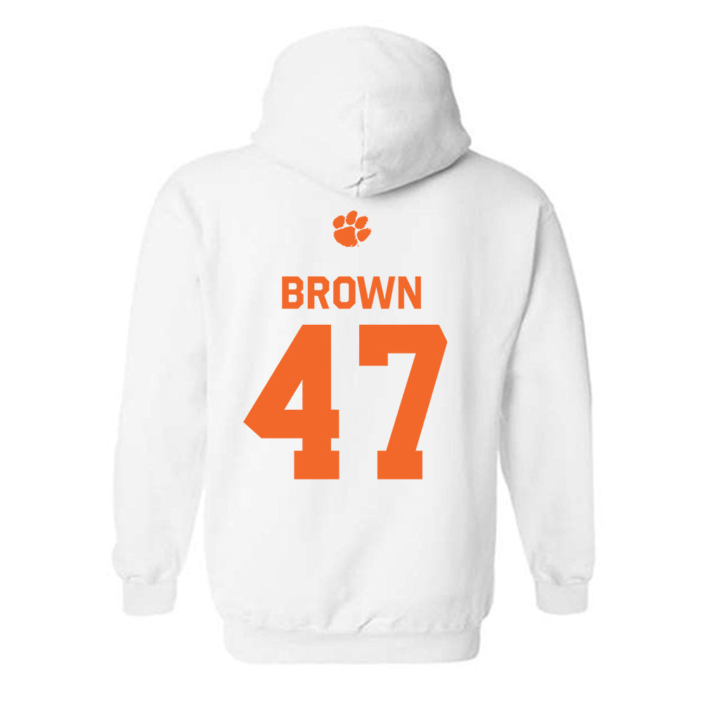 Clemson - NCAA Football : Sammy Brown - Classic Shersey Hooded Sweatshirt-1