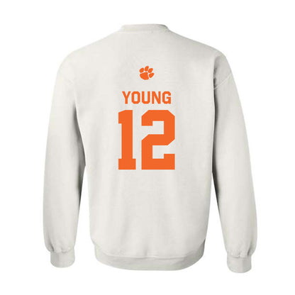 Clemson - NCAA Football : Shavar Young - Classic Shersey Crewneck Sweatshirt-1