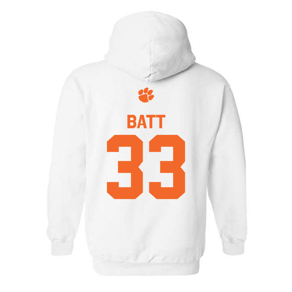 Clemson - NCAA Football : Griffin Batt - Classic Shersey Hooded Sweatshirt-1