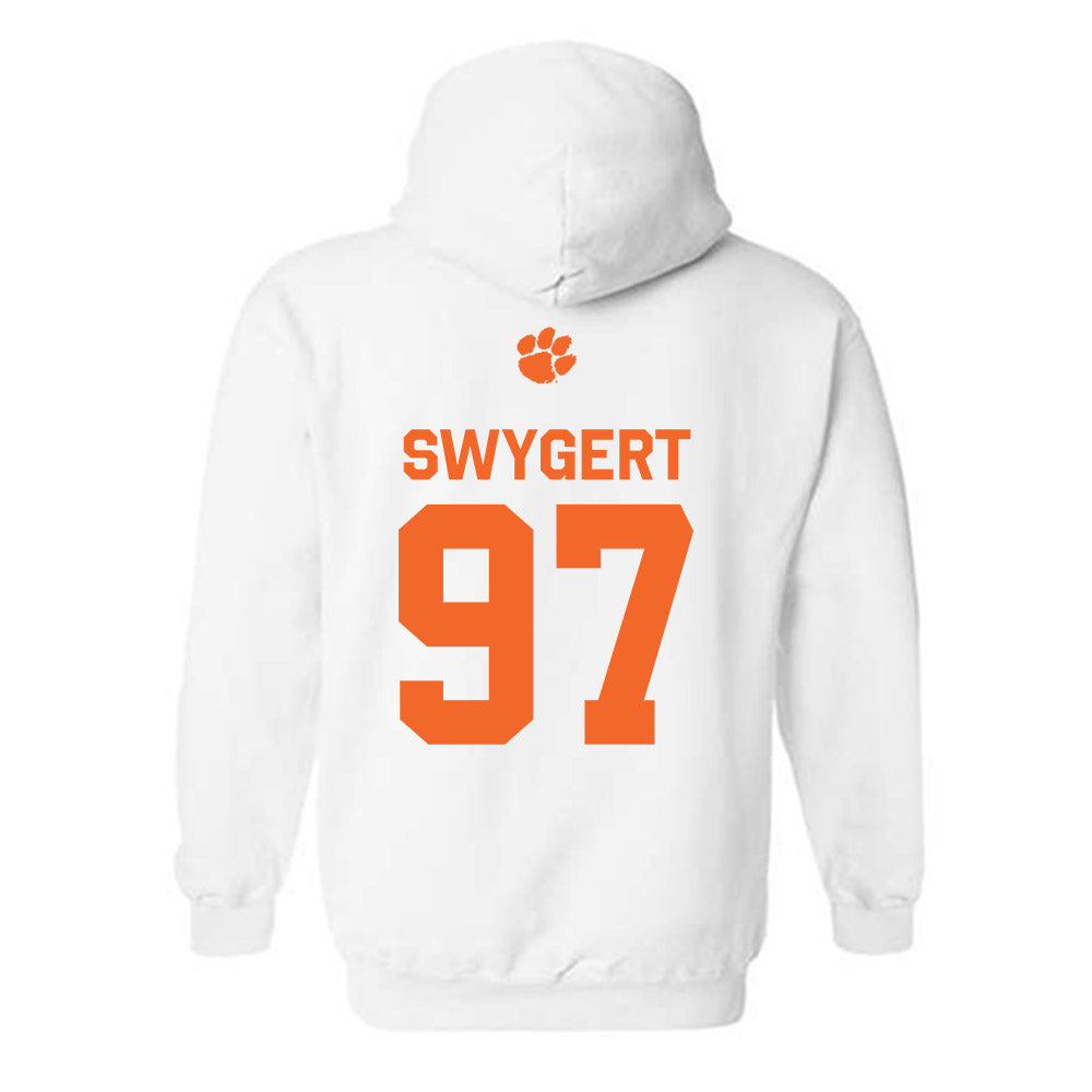 Clemson - NCAA Football : Patrick Swygert - Classic Shersey Hooded Sweatshirt-1