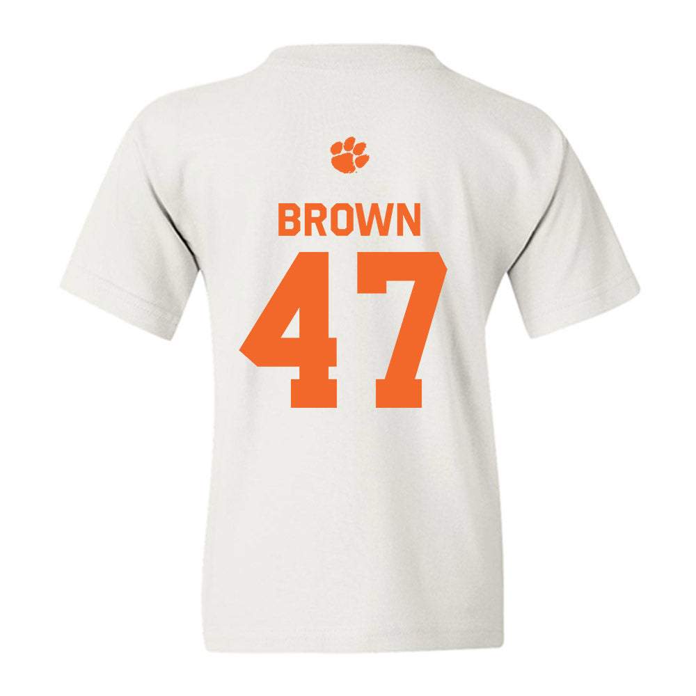 Clemson - NCAA Football : Sammy Brown - Classic Shersey Youth T-Shirt-1