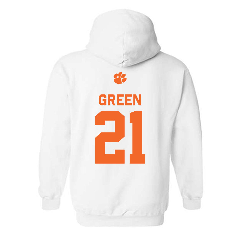 Clemson - NCAA Football : Jarvis Green - Classic Shersey Hooded Sweatshirt-1