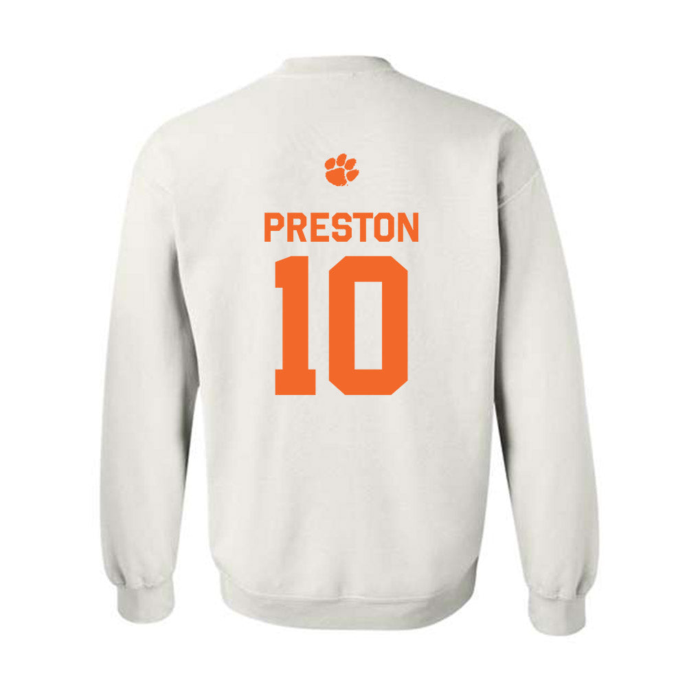 Clemson - NCAA Football : juju preston - Classic Shersey Crewneck Sweatshirt-1