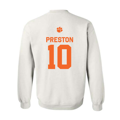 Clemson - NCAA Football : juju preston - Classic Shersey Crewneck Sweatshirt-1