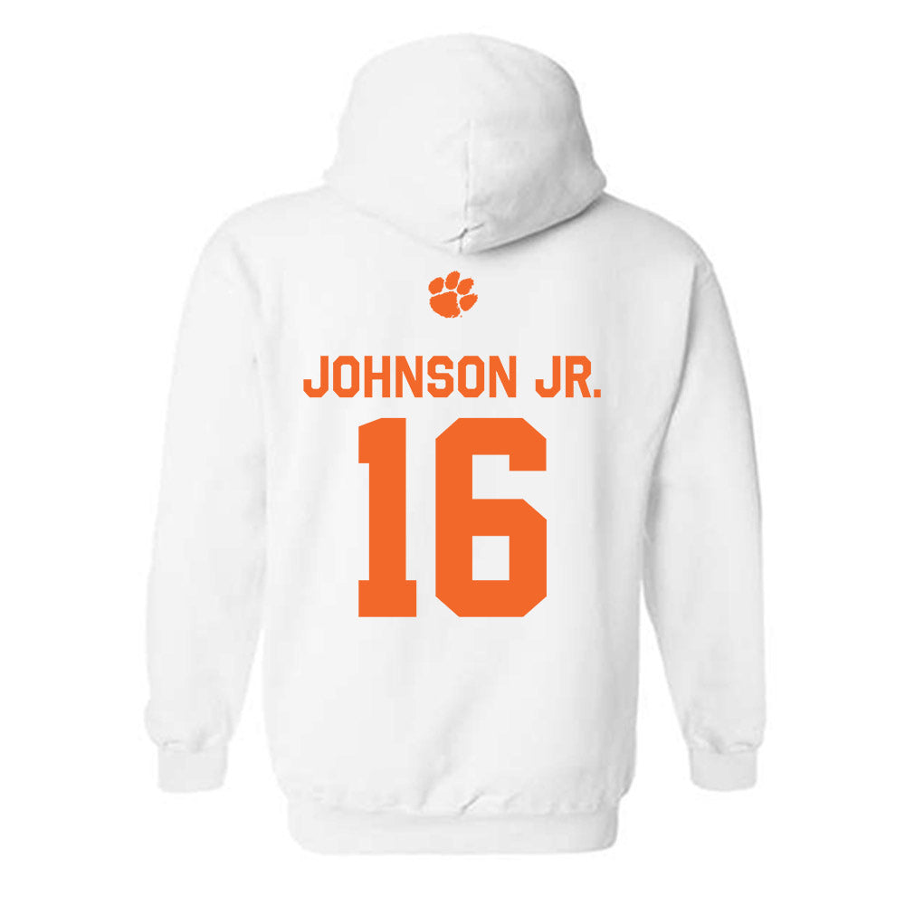 Clemson - NCAA Football : Chris Johnson Jr. - Classic Shersey Hooded Sweatshirt-1