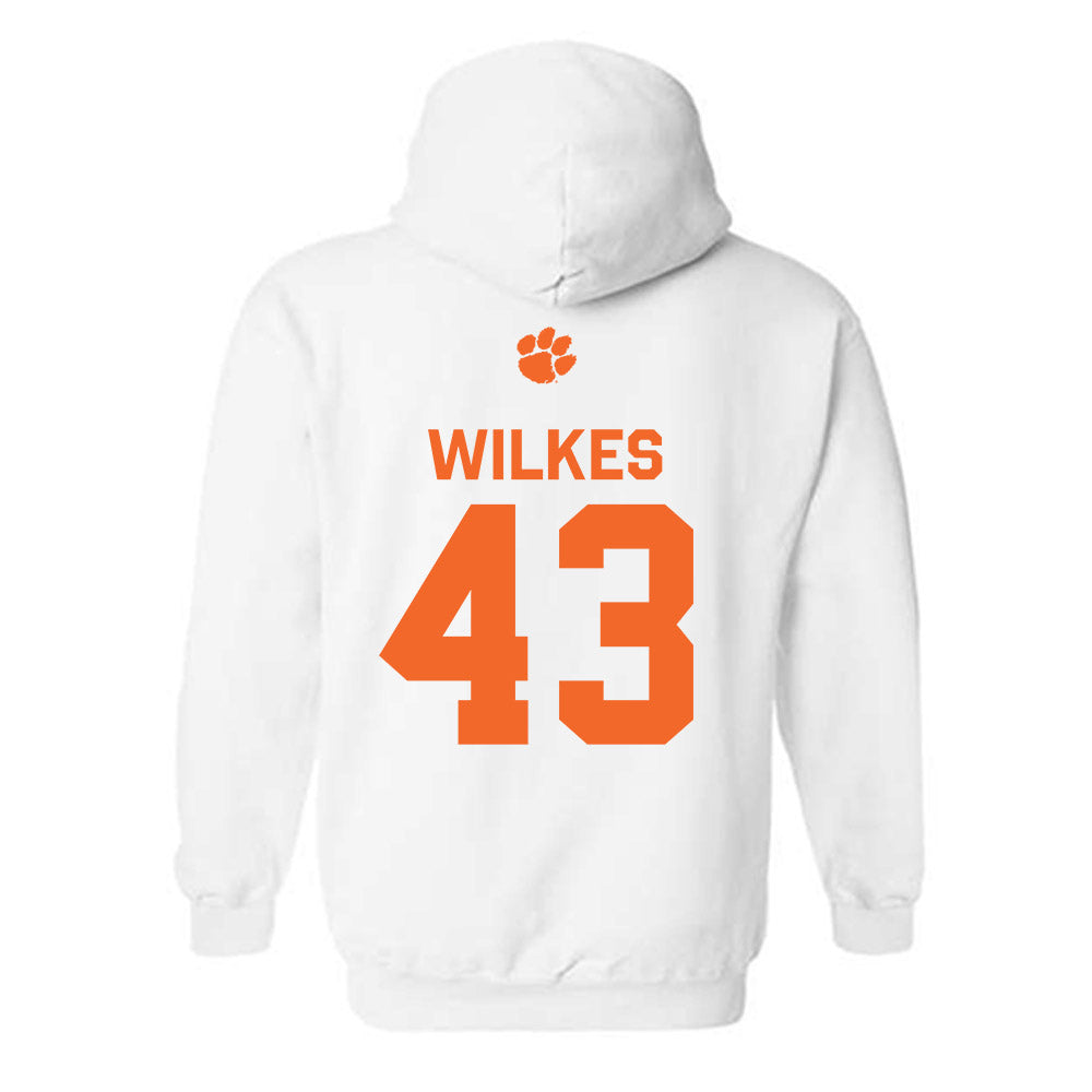 Clemson - NCAA Football : Billy Wilkes - Classic Shersey Hooded Sweatshirt-1