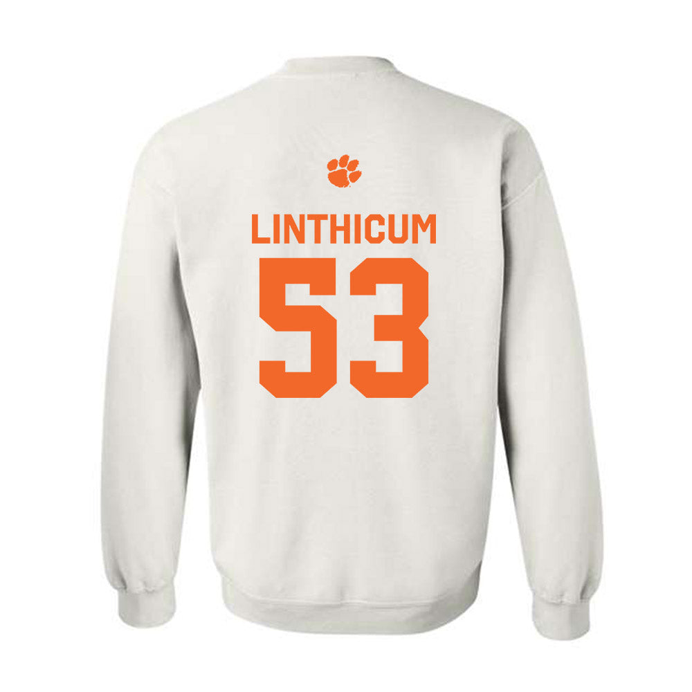 Clemson - NCAA Football : Ryan Linthicum - Classic Shersey Crewneck Sweatshirt-1