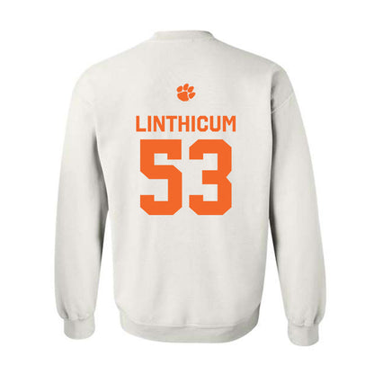 Clemson - NCAA Football : Ryan Linthicum - Classic Shersey Crewneck Sweatshirt-1