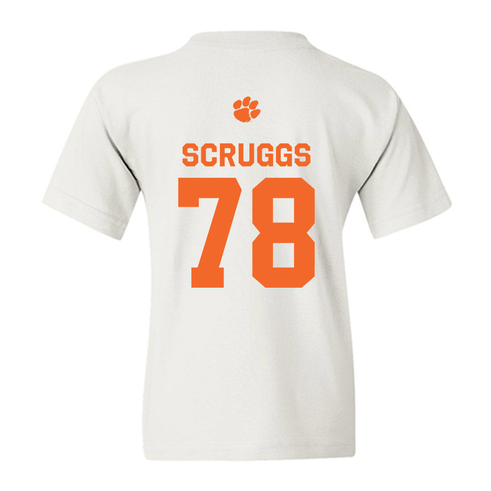 Clemson - NCAA Football : Carter Scruggs - Classic Shersey Youth T-Shirt-1