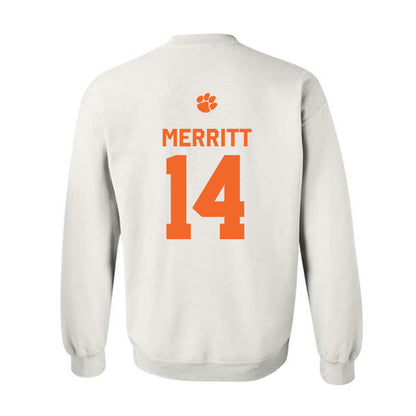 Clemson - NCAA Football : London Merritt - Classic Shersey Crewneck Sweatshirt-1