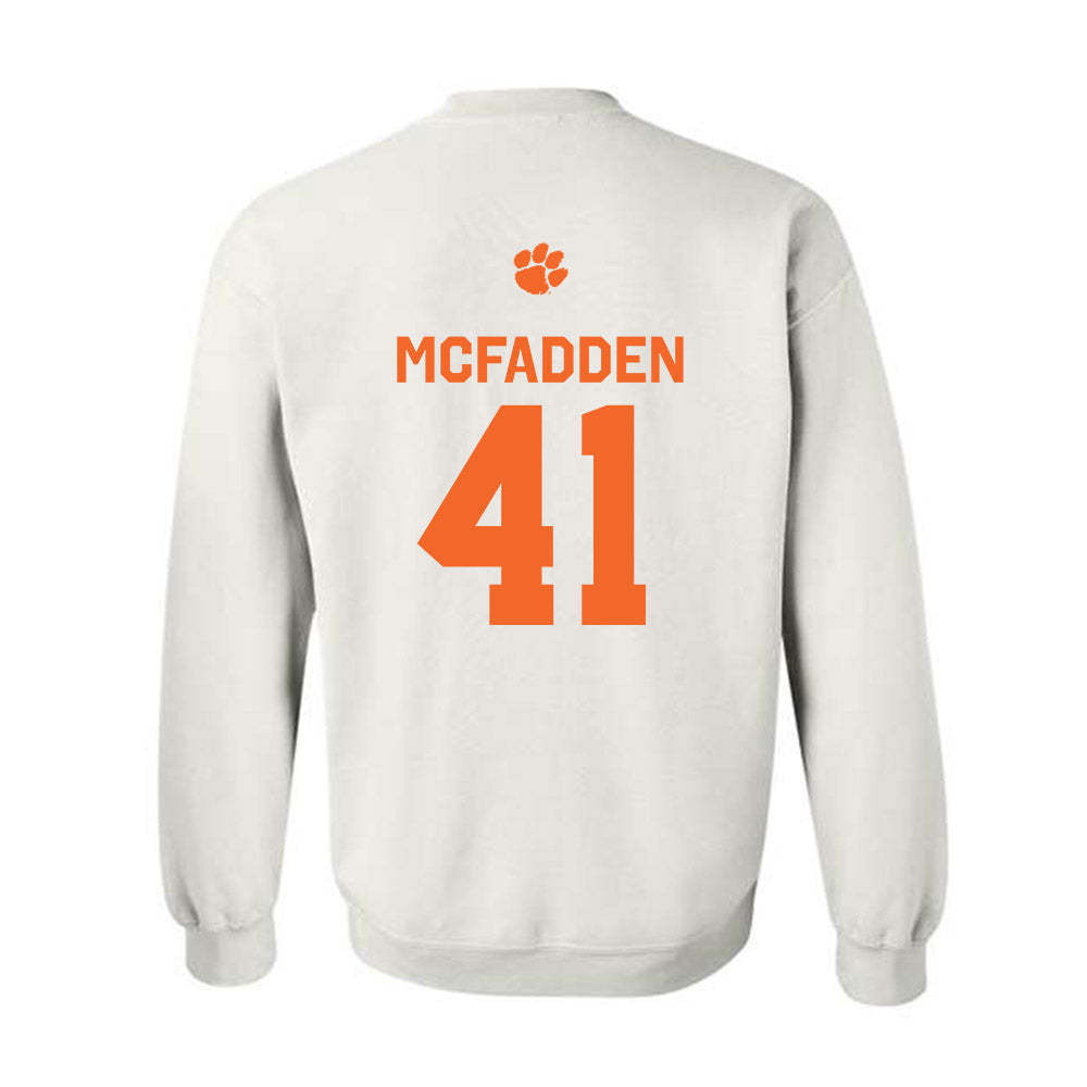 Clemson - NCAA Football : Connor McFadden - Classic Shersey Crewneck Sweatshirt-1