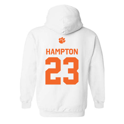Clemson - NCAA Football : Ashton Hampton - Classic Shersey Hooded Sweatshirt-1