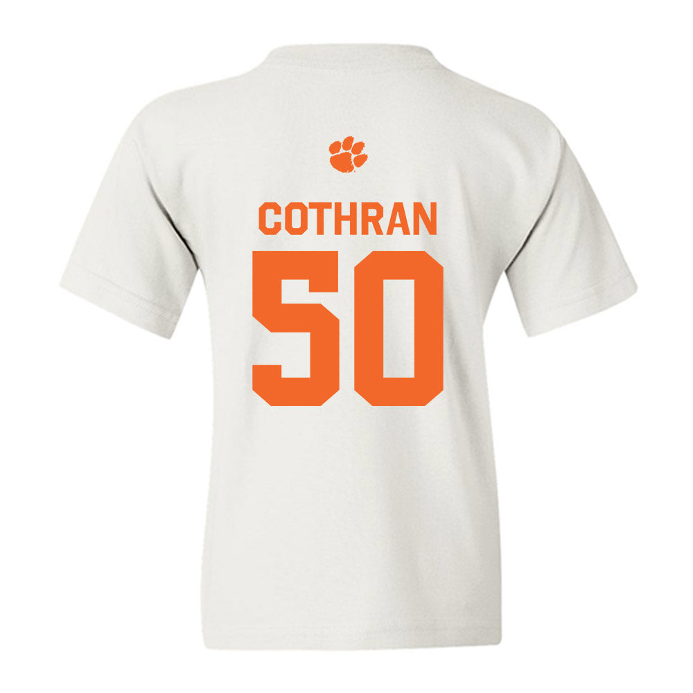 Clemson - NCAA Football : Fletcher Cothran - Classic Shersey Youth T-Shirt-1