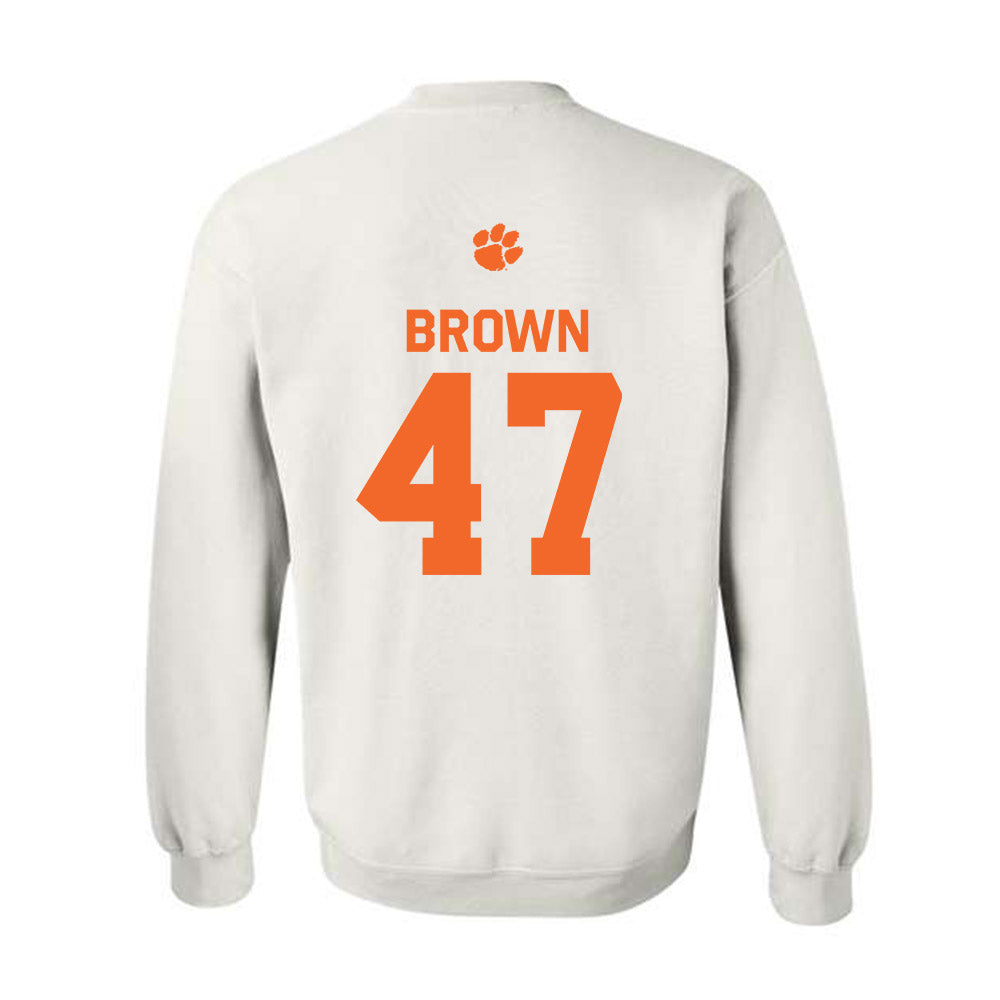 Clemson - NCAA Football : Sammy Brown - Classic Shersey Crewneck Sweatshirt-1