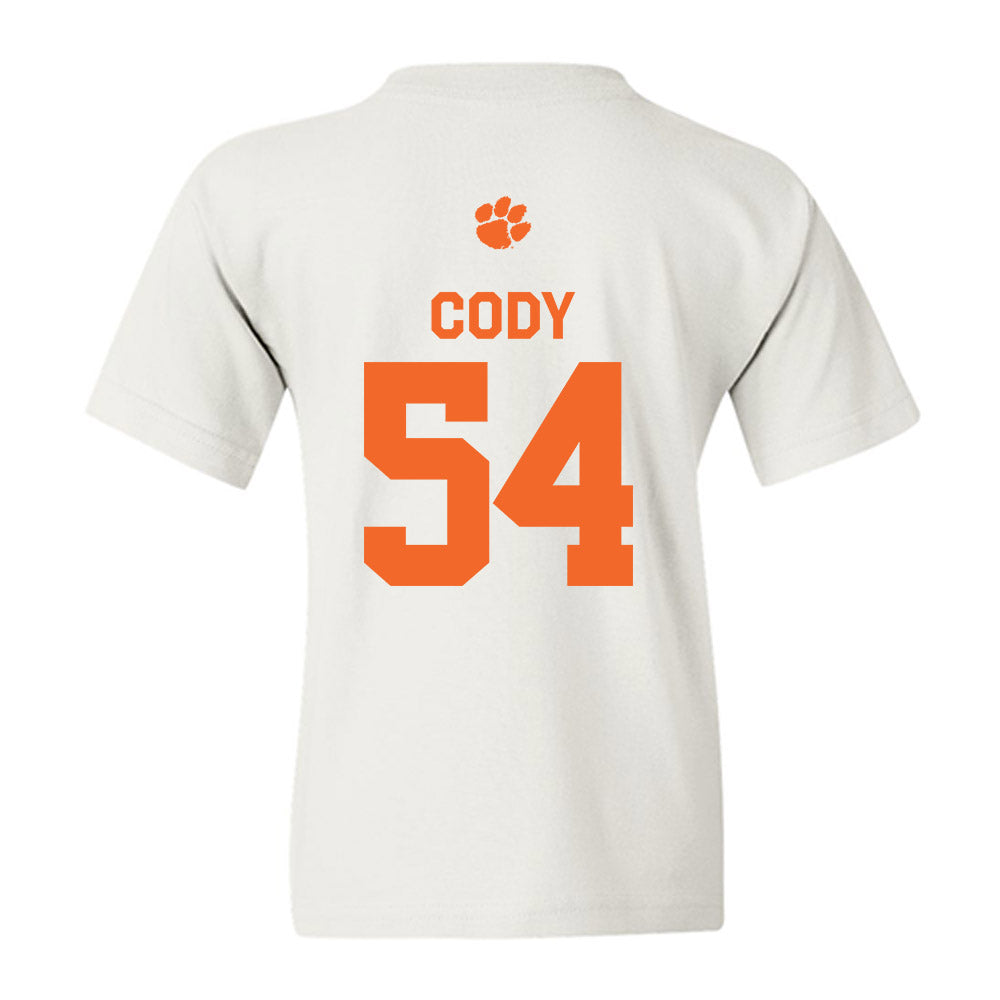 Clemson - NCAA Football : Kam Cody - Classic Shersey Youth T-Shirt-1