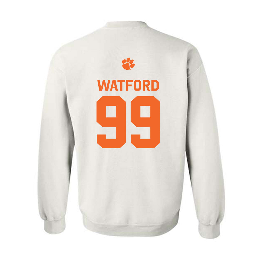 Clemson - NCAA Football : Ari Watford - Classic Shersey Crewneck Sweatshirt-1