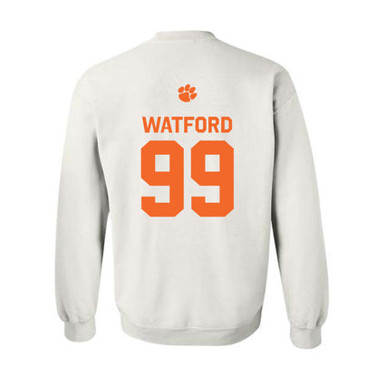 Clemson - NCAA Football : Ari Watford - Classic Shersey Crewneck Sweatshirt-1