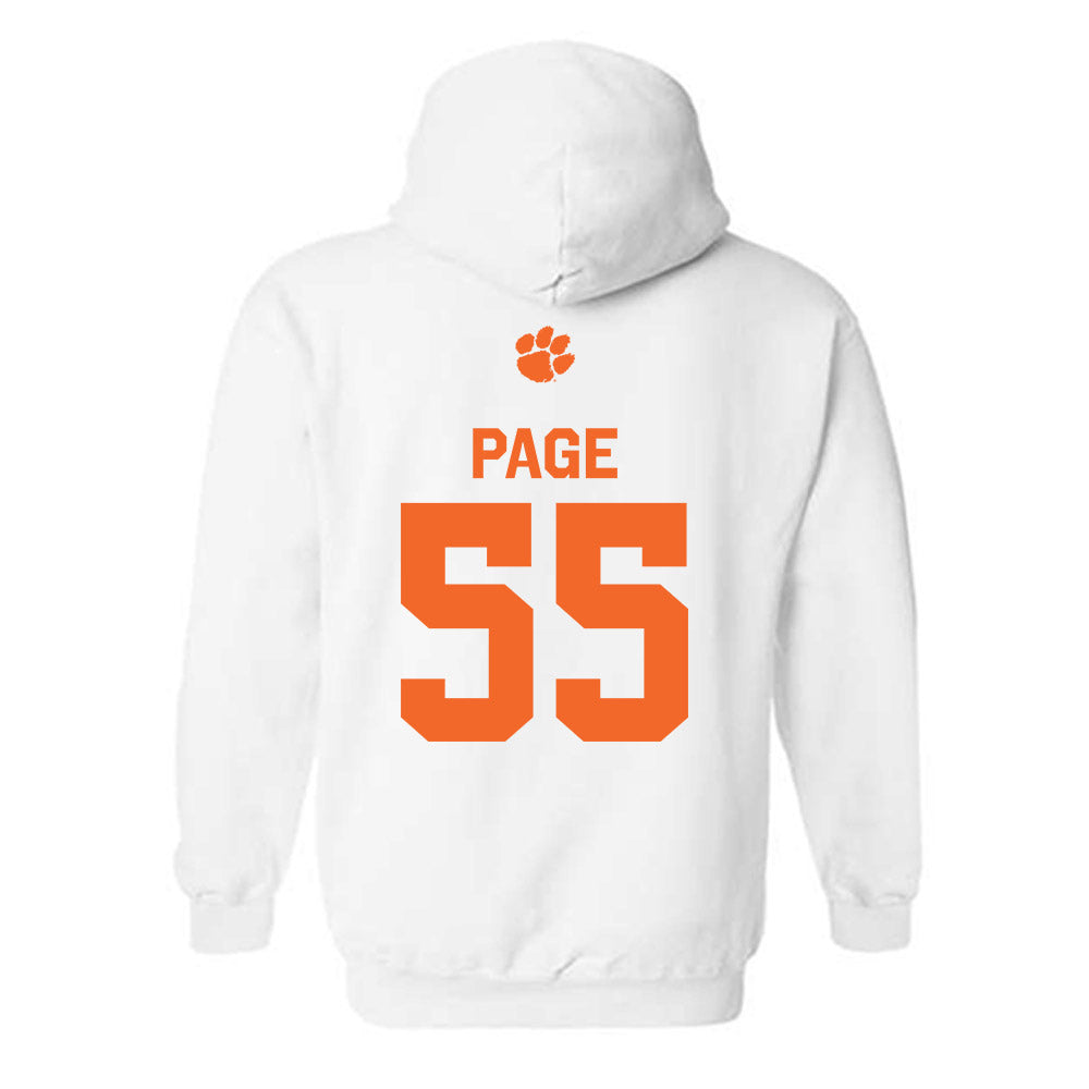 Clemson - NCAA Football : Payton Page - Classic Shersey Hooded Sweatshirt-1
