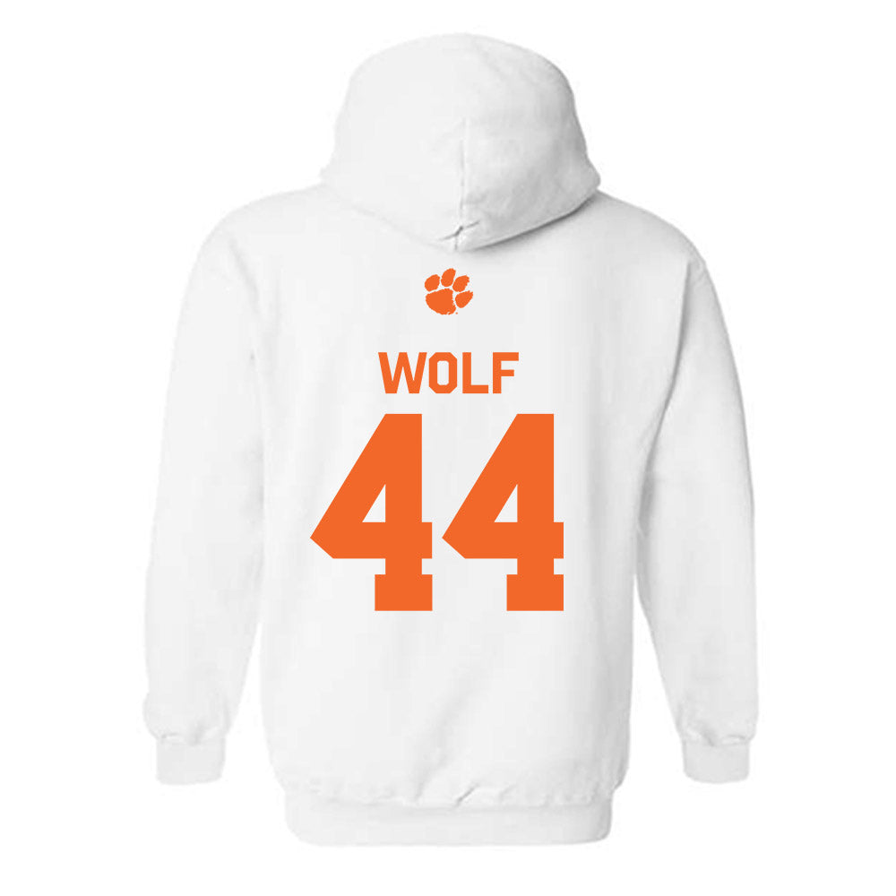 Clemson - NCAA Football : Jack Wolf - Classic Shersey Hooded Sweatshirt-1