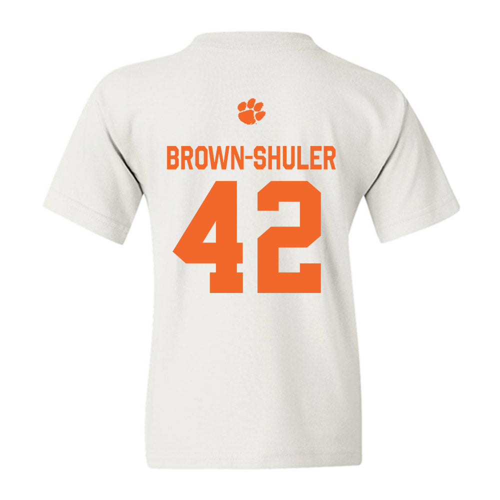 Clemson - NCAA Football : Hevin Brown-Shuler - Classic Shersey Youth T-Shirt-1