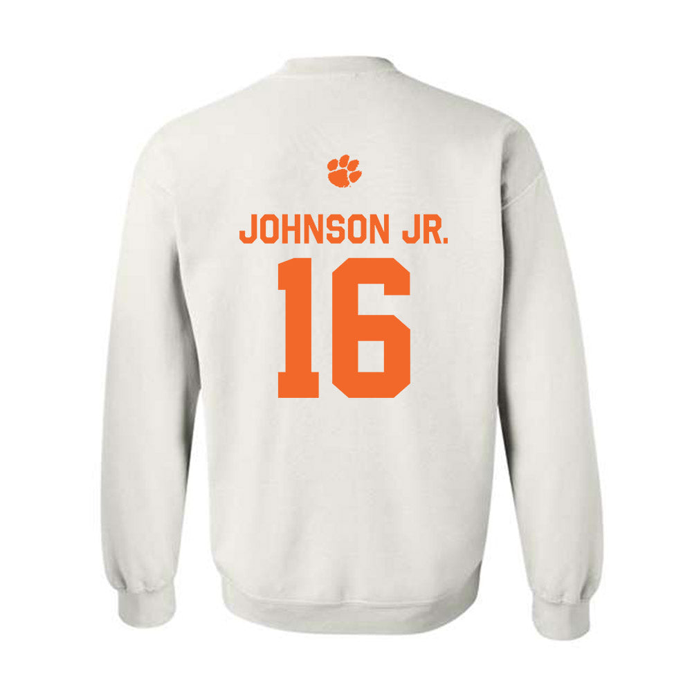 Clemson - NCAA Football : Chris Johnson Jr. - Classic Shersey Crewneck Sweatshirt-1