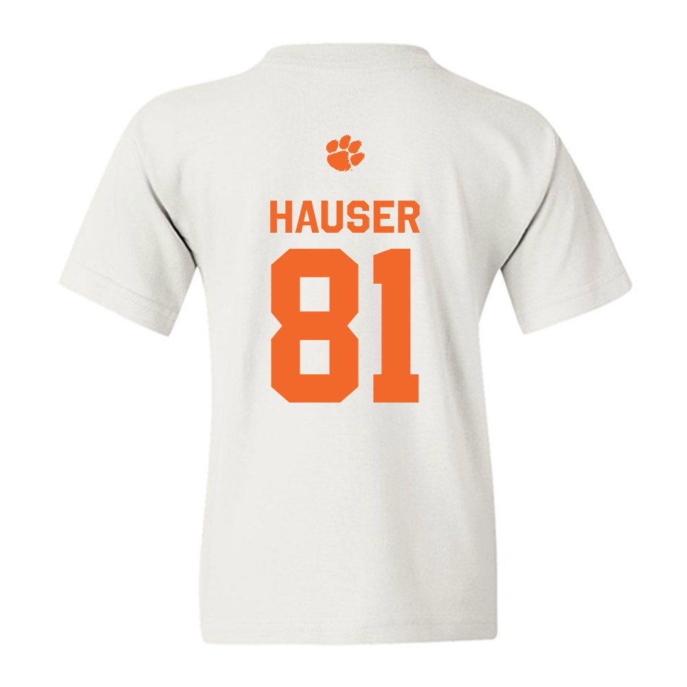Clemson - NCAA Football : Nolan Hauser - Classic Shersey Youth T-Shirt-1