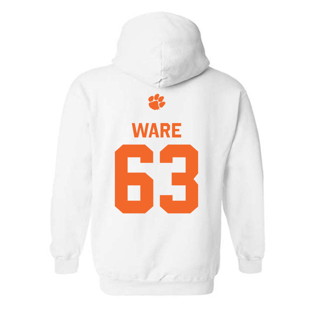 Clemson - NCAA Football : Easton Ware - Classic Shersey Hooded Sweatshirt-1