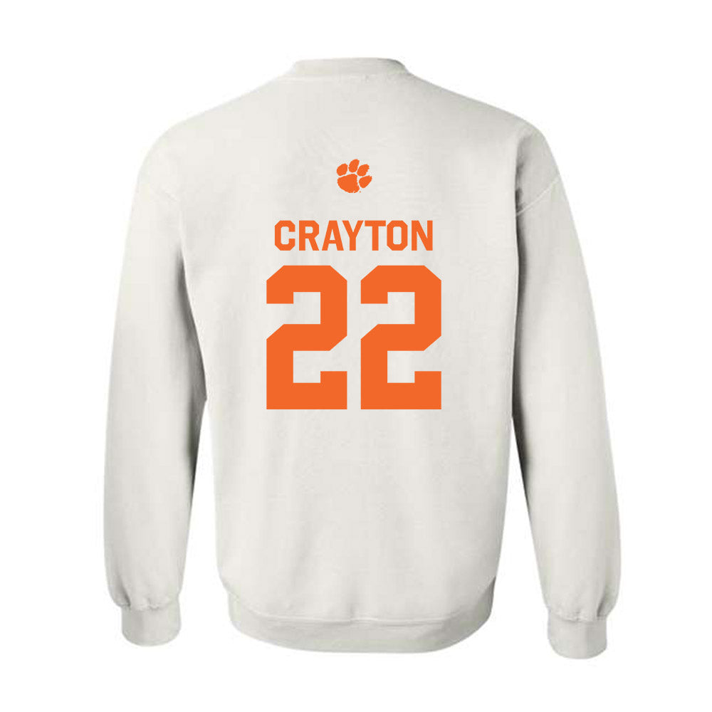 Clemson - NCAA Football : Dee Crayton - Classic Shersey Crewneck Sweatshirt-1