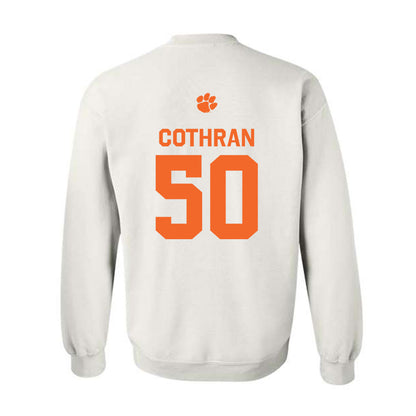 Clemson - NCAA Football : Fletcher Cothran - Classic Shersey Crewneck Sweatshirt-1