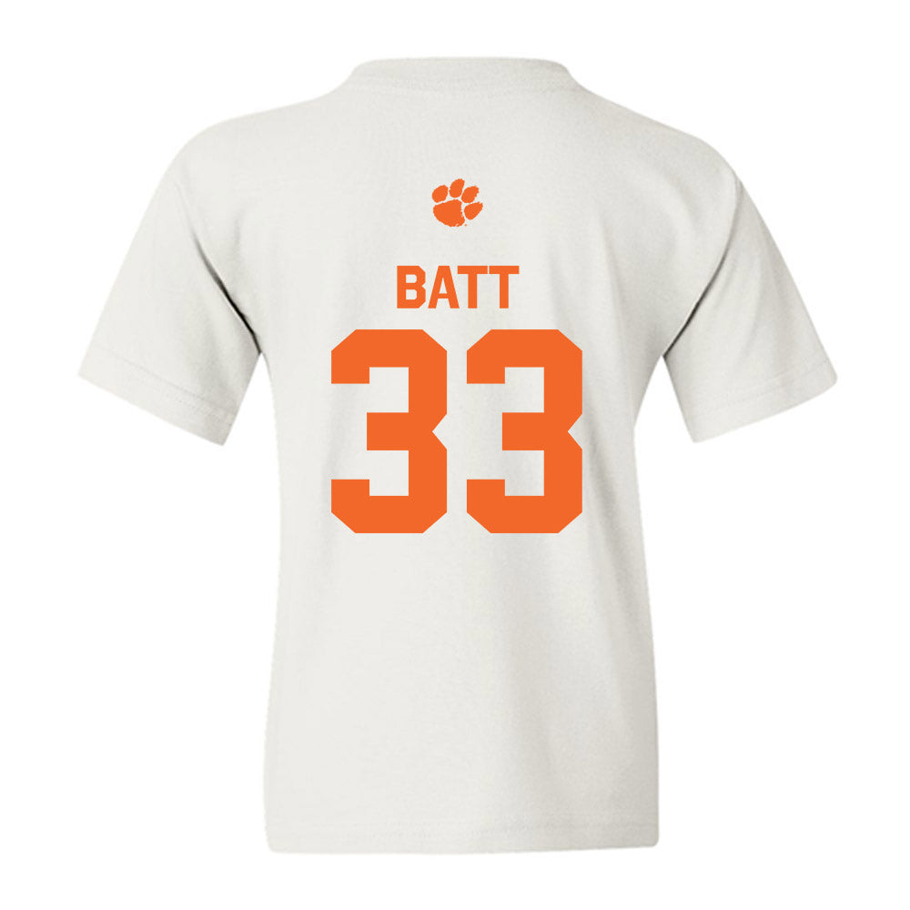 Clemson - NCAA Football : Griffin Batt - Classic Shersey Youth T-Shirt-1