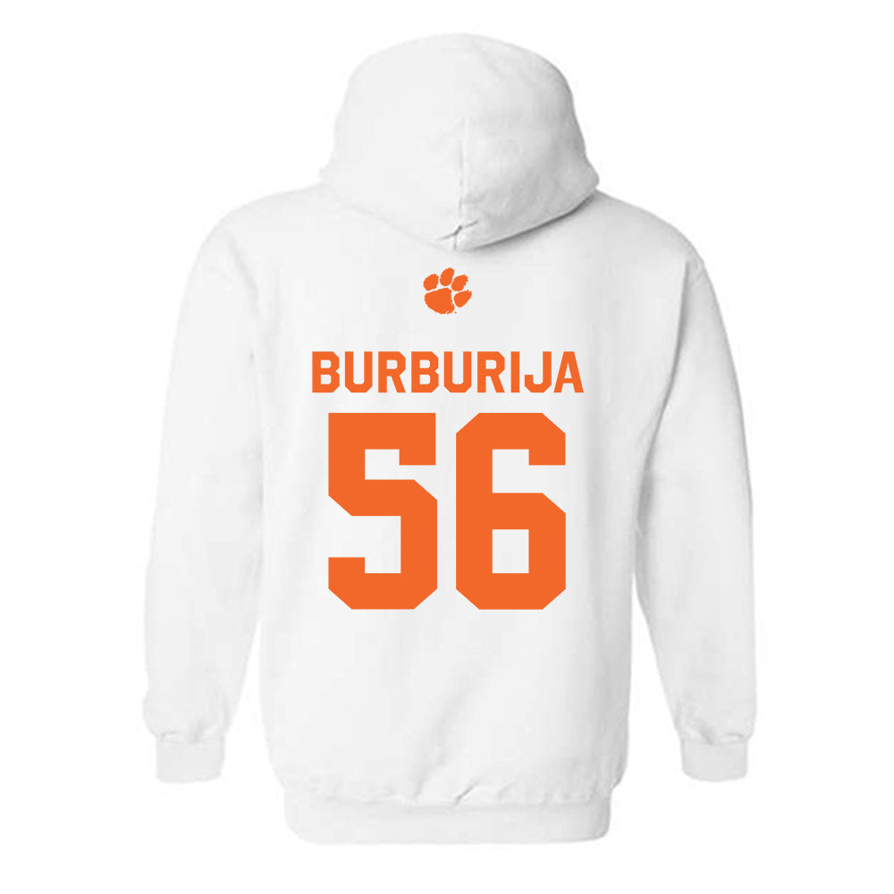 Clemson - NCAA Football : Andy Burburija - Classic Shersey Hooded Sweatshirt-1