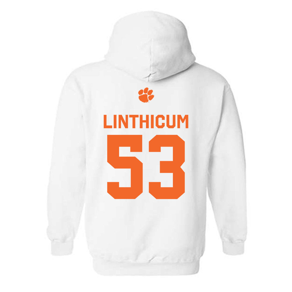 Clemson - NCAA Football : Ryan Linthicum - Classic Shersey Hooded Sweatshirt-1