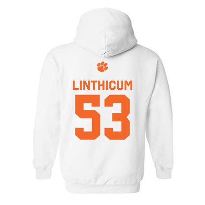 Clemson - NCAA Football : Ryan Linthicum - Classic Shersey Hooded Sweatshirt-1