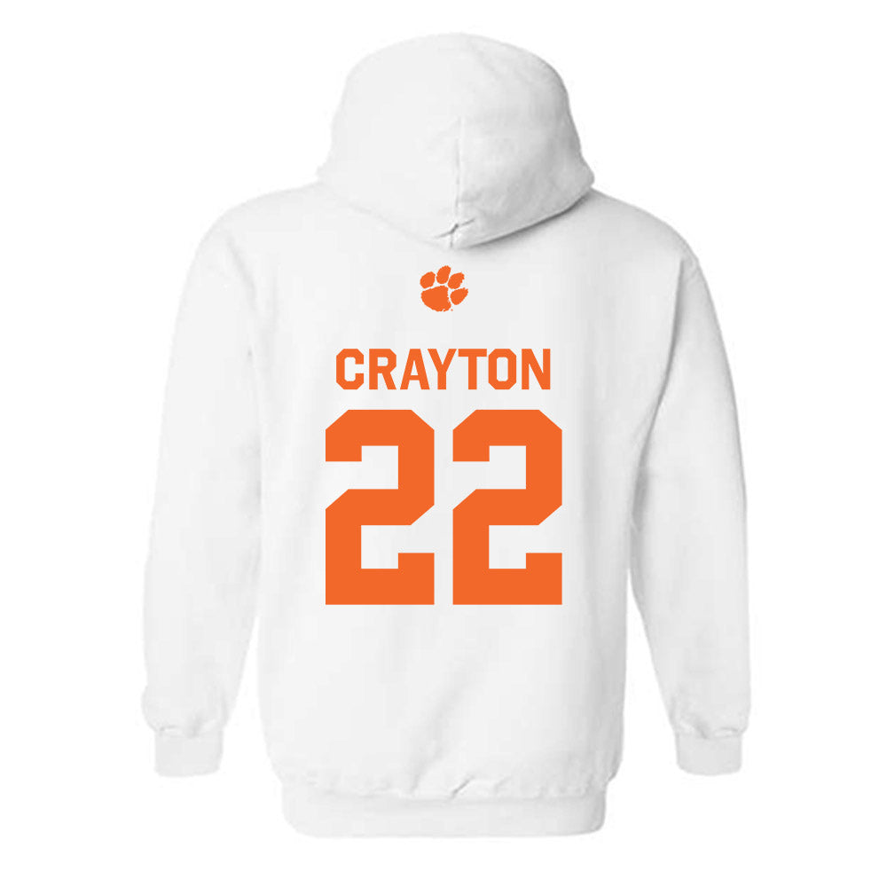 Clemson - NCAA Football : Dee Crayton - Classic Shersey Hooded Sweatshirt-1