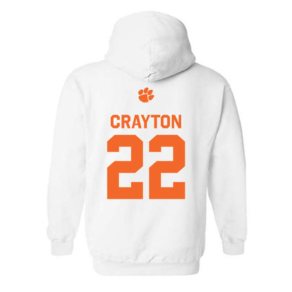 Clemson - NCAA Football : Dee Crayton - Classic Shersey Hooded Sweatshirt-1